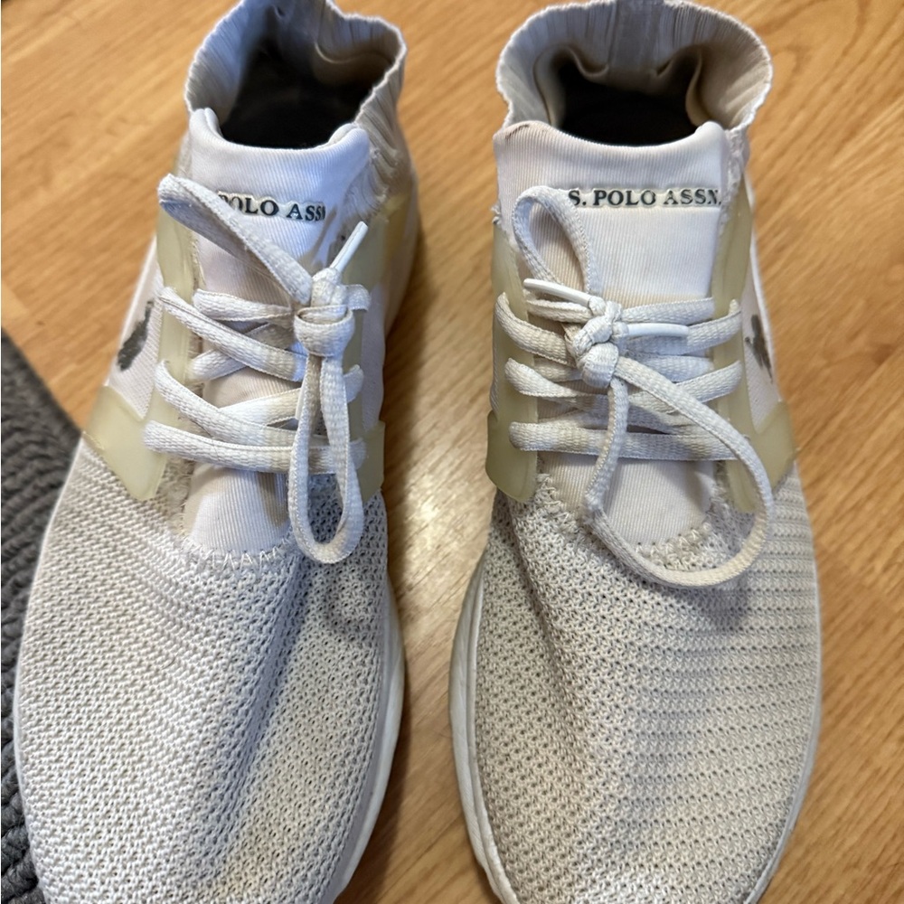 U.S. Polo Assn. Cream Knit Sneakers